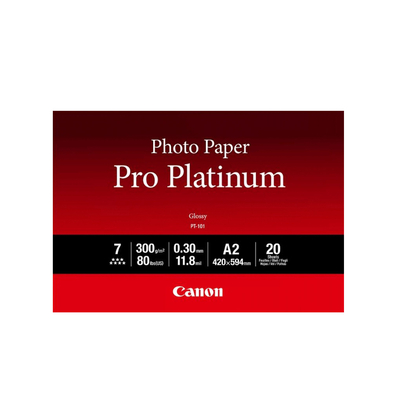 Product Φωτογραφικό Χαρτί Canon Pro Platinum A2 Glossy 20 Φύλλα (2768B067) base image