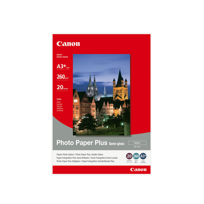Product Φωτογραφικό Χαρτί Canon A3+ Semi Gloss 260g/m² 20 Φύλλα (1686B032) base image