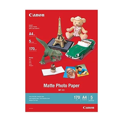 Product Φωτογραφικό Χαρτί Canon Matte A4 170g/m² 5 φύλλα (7981A042AA) base image