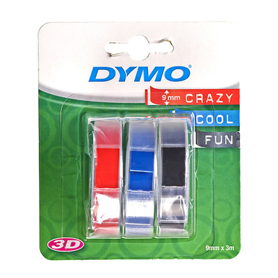 Product Ταινία Ετικετογράφου Dymo S0847750 Embossing Pack (3 Tapes) - 9mm (Blue/Black/Red) base image