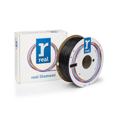 Product Filament Real PETG - Black - spool of 1Kg - 1.75mm base image