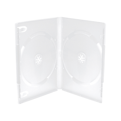Product Θήκη CD/DVD MediaRange for 2 Discs 14mm machine packing grade Frosted/Transparent base image