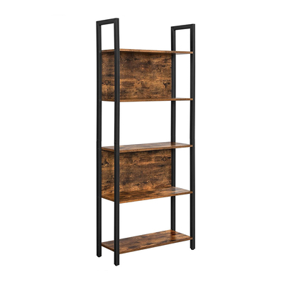 Product Μεταλλική Βιβλιοθήκη Vasagle 5 Ξύλινα Ράφια 62 x 24 x 165 cm base image