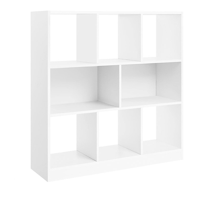 Product Ξύλινη Βιβλιοθήκη Vasagle 8 Ράφια 97.5 x 30 x 100 cm Χρώματος Λευκό base image