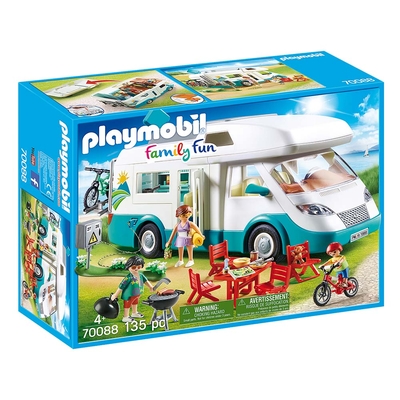 Product Playmobil Family Fun: Αυτοκινούμενο Οικογενειακό Τροχόσπιτο (70088) base image