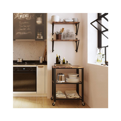 Product Σετ Επιτοίχια Μεταλλικά Ράφια 68 x 28 x 10 cm 2 τμχ Vasagle (LCR01BX) base image