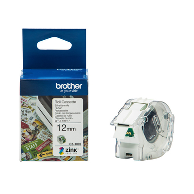 Product Ταινία Ετικετογράφου Brother CZ-1002 Label Roll  Black on White, 12mm (CZ-1002) base image