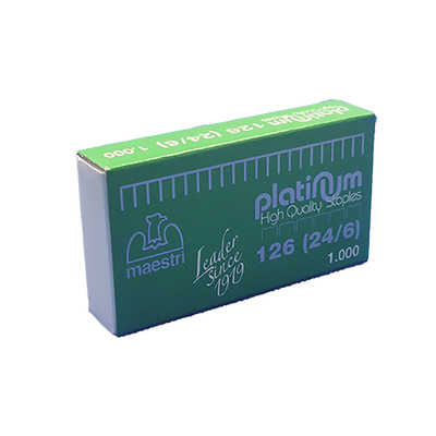Product Συρραπτικά Σύρματα Roma Maestri 126 Platinum 24/6 1000τμχ (1003151) base image