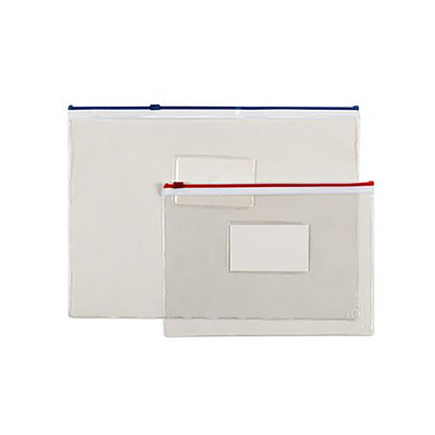 Product Διαφανείς θήκες Officepoint Α4 με zip χρωματιστές (MAG-3450000-02) base image