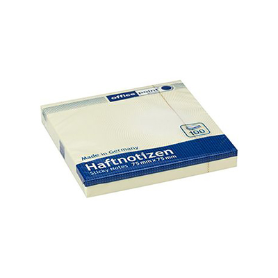 Product Αυτοκόλλητες Σημειώσεις Officepoint 75Χ75, 100φ., κίτρινες (MAG-5507500-03) base image