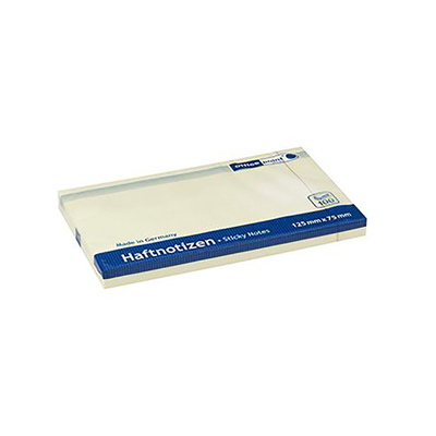 Product Αυτοκόλλητες Σημειώσεις Officepoint 125Χ75, 100φ., κίτρινες (MAG-5508500-03) base image
