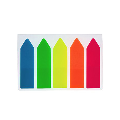 Product Σελιδοδείκτης Officepoint Pointy 12x45mm 5 χρωμάτων (4x25 Φύλλα) Αυτοκόλλητο base image