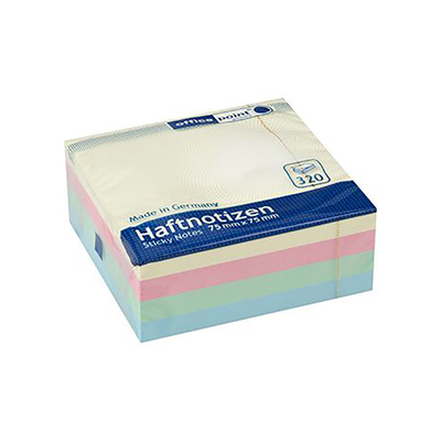 Product Αυτοκόλλητες Σημειώσεις Officepoint 75Χ75, 320φ., pastel mix (MAG-5587500-42) base image