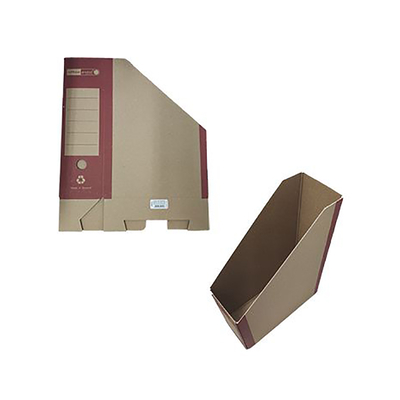 Product Θήκη Περιοδικών Officepoint Γωνία οικολογική 25Χ33Χ10 κόκκινη (OP-F-24404) base image