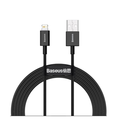 Product Καλώδιο USB Baseus Lightning Superior Series cable, Fast Charging, Data 2.4A, 1m Black base image