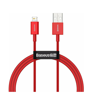 Product Καλώδιο USB Baseus Lightning Superior Series Fast Charging, Data 2.4A, 1m Red (CALYS-A09) base image