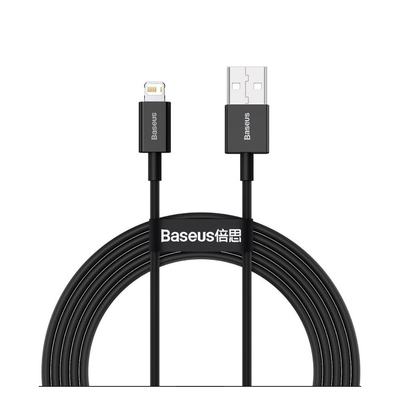 Product Καλώδιο USB Baseus Lightning Superior Series cable, Fast Charging, Data 2.4A, 2m Black base image