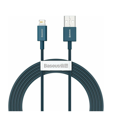 Product Καλώδιο USB Baseus Lightning Superior Series cable, Fast Charging, Data 2.4A, 2m Blue base image