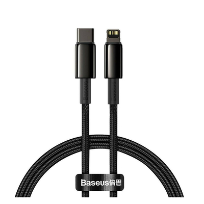 Product Καλώδιο USB Baseus Type-C - Lightning Tungsten Gold Fast charging PD 20W 2m Black base image