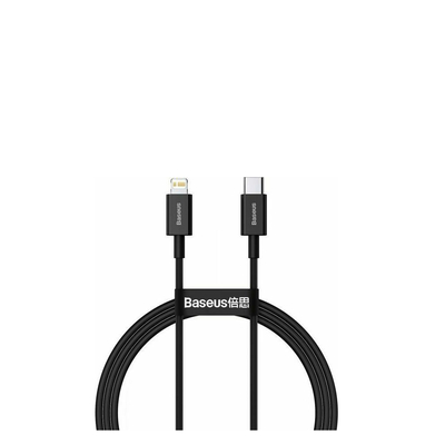 Product Καλώδιο USB Baseus Type-C - Lightning Superior Series fast charging data PD 20W 1m Black base image