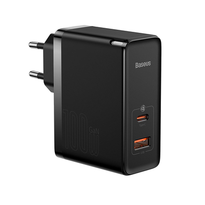 Product Φορτιστής Πρίζας Baseus Travel GaN5 Pro Quick C+U, PD3.0, QC4.0 +, AFC, 100W EU Black base image