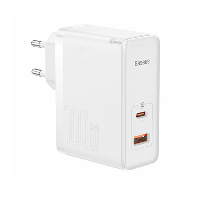 Product Φορτιστής Πρίζας Baseus Travel GaN5 Pro Quick C+U, PD3.0, QC4.0 +, AFC, 100W EU White base image