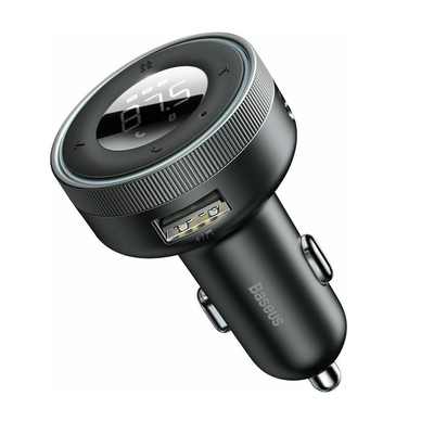 Product FM Transmitter Αυτοκινήτου Baseus Charger Bluetooth Enjoy with LED display Black (CCLH-01) base image