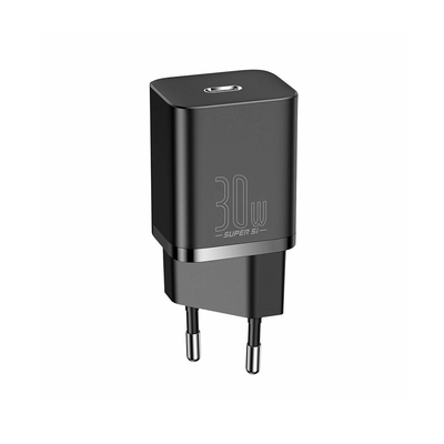 Product Φορτιστής Πρίζας Baseus Travel Super Si 1C Quick PD 30W EU Black (CCSUP-J01) base image