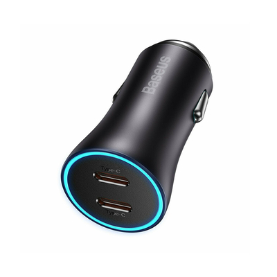 Product Φορτιστής Αυτοκινήτου Baseus Golden Contactor Pro fast Charger C+C 40W Gray (CGJP000013) base image