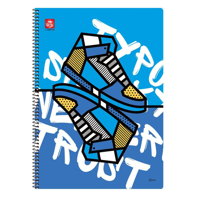 Product Τετράδιο Typotrust Pop Art Σπιράλ A4 3 θεμάτων (TYP4543-14) base image