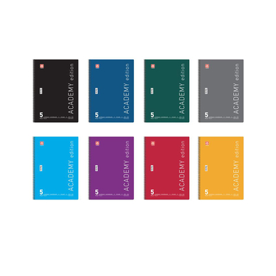 Product Τετράδιο Typotrust Academy Σπιράλ A4 5 θεμάτων (TYP4545-11) base image