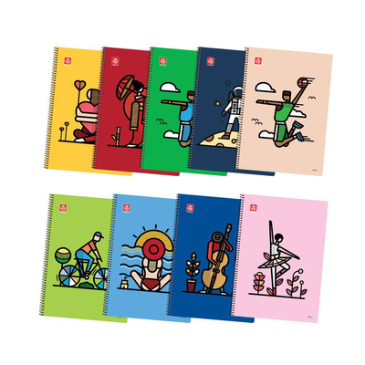 Product Τετράδιο Typotrust Humans Σπιράλ Β5 2 θεμάτων (TYP4552-15) base image