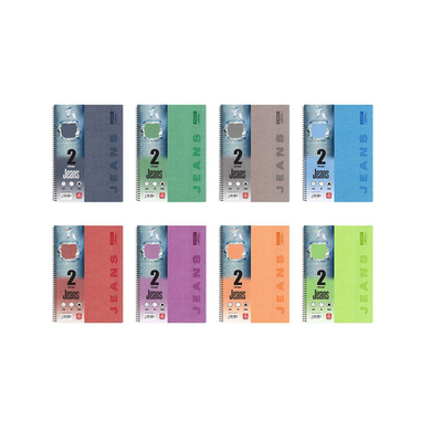 Product Τετράδιο Typotrust Jeans Σπιράλ B5 2 θεμάτων (TYP4552-19) base image