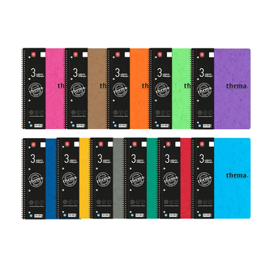 Product Τετράδιο Typotrust Thema Σπιράλ Β5 3 θεμάτων (TYP4553-17) base image