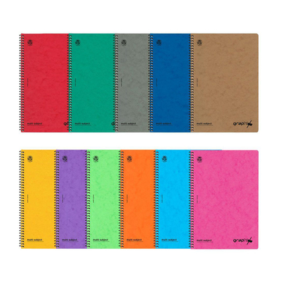 Product Τετράδιο Typotrust Graphix Σπιράλ Β5 3 θεμάτων (TYP4553-18) base image