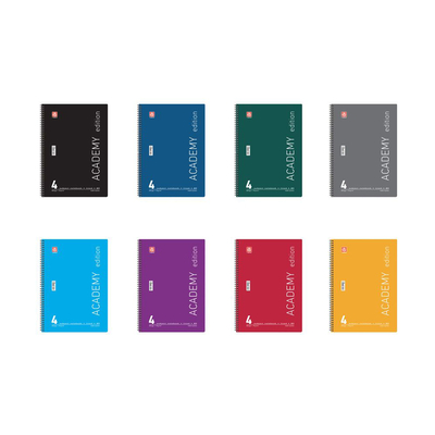 Product Τετράδιο Typotrust Academy Σπιράλ B5 4 θεμάτων (TYP4554-11) base image