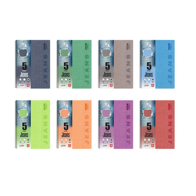 Product Τετράδιο Typotrust Jeans Σπιράλ B5 5 θεμάτων (TYP4555-19) base image