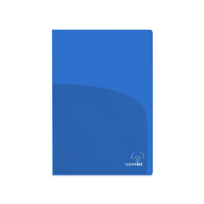 Product Ζελατίνα Typotrust Δίπτυχη με 2 Θήκες A4 Μπλε (TYPFP23000-03) base image