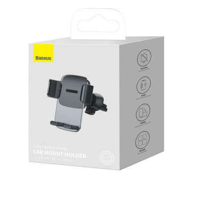 Product Βάση Κινητού Αυτοκινήτου Baseus Easy Control Clamp (Air Outlet Version) Black base image