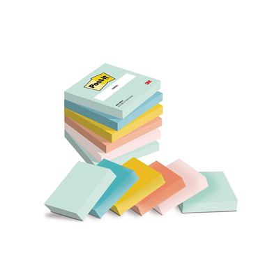 Product Αυτοκόλλητα Χαρτάκια 3M Post-it 76 x 76 mm (BeachSide Color) (100 Φύλλα,6άδα) (654-6-ΒΕΑ) base image