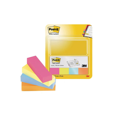 Product Σελιδοδείκτες 3M Post-It 12,7 x 44,4 mm (Σετ 4 Χρωμάτων) (670-4-POP) base image