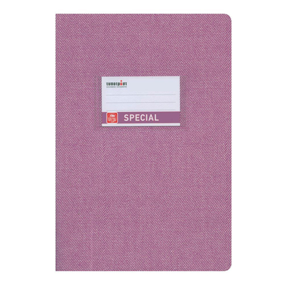 Product Τετράδιο Typotrust Jeans Μωβ Ριγέ 17x25 50φ. (TYP4168) base image