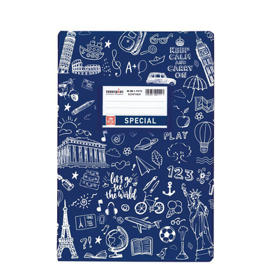 Product Τετράδιο Doodle Εξήγηση Σκούρο Μπλε Ριγέ 17x25 50φ. (TYP4321) base image