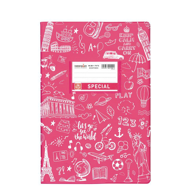 Product Τετράδιο Doodle Εξήγηση Φούξια Ριγέ 17x25 50φ. (TYP4326) base image
