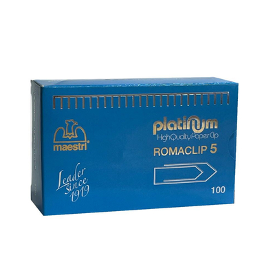 Product Συνδετήρες Roma Clip εγγράφων No.5/100 Platinum (ROM1092163) base image