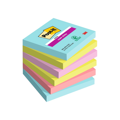 Product Αυτοκόλλητα Χαρτάκια 3M Post-it 76 x 76 mm (90 Φύλλα,6άδα) (654-6SS-COS) base image