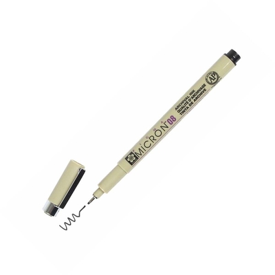Product Μαρκαδόρος Sakura Pigma 08 49 0.5mm Μαύρο (XSDK0849) base image