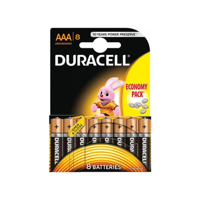 Product Μπαταρίες Αλκαλικές Duracell AAA 1.5V 8τμχ (DBAAALR03) (DURDBAAALR03) base image