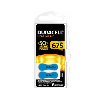 Product Μπαταρίες Ακουστικών Βαρηκοΐας Duracell Activai 675 1.4V 6τμχ (ACA675MF) base image