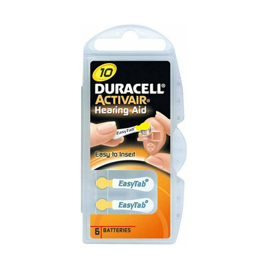 Product Μπαταρίες Ακουστικών Βαρηκοΐας Duracell Activai 10 1.4V 6τμχ (ACA10MF) base image